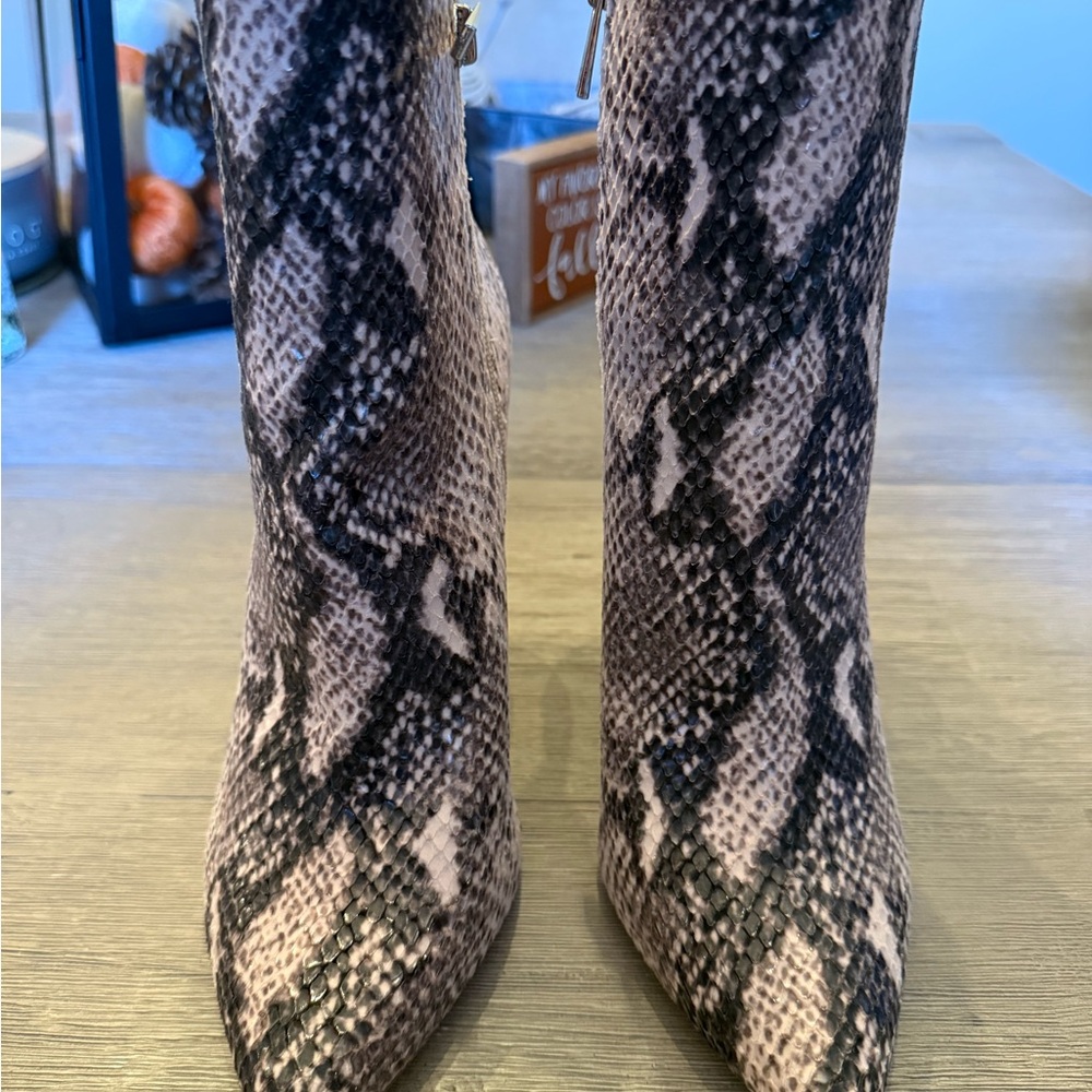 Jessica Simpson Snakeskin Heeled Boots